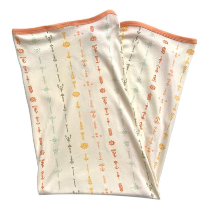 GOTS Certified Organic Cotton Blanket - Boho Floral