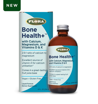 Flora Bone Health Liquid - Supports Strong Bones - 8 Oz