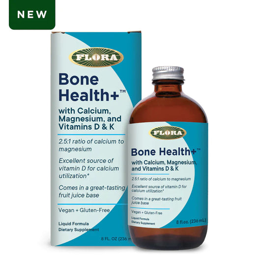 Flora Bone Health Liquid - Supports Strong Bones - 8 Oz