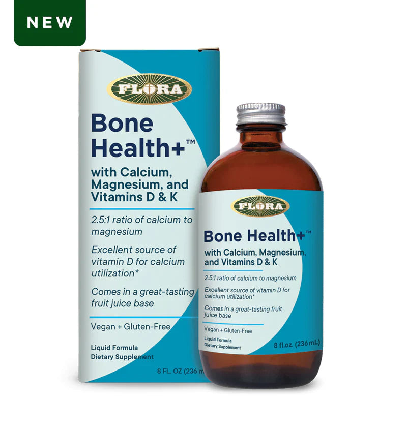 Flora Bone Health Liquid - Supports Strong Bones - 8 Oz