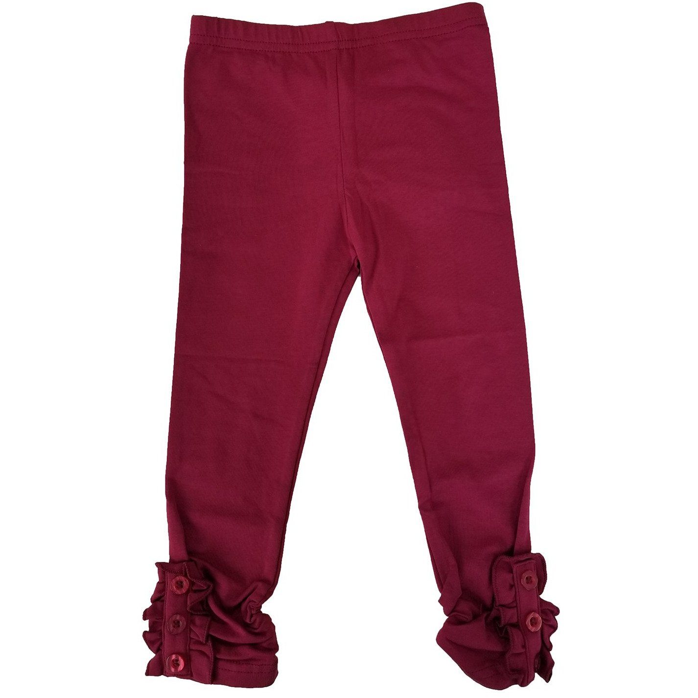 Girls Button Ruffle Pants