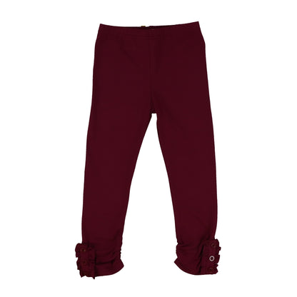 Girls Button Ruffle Pants