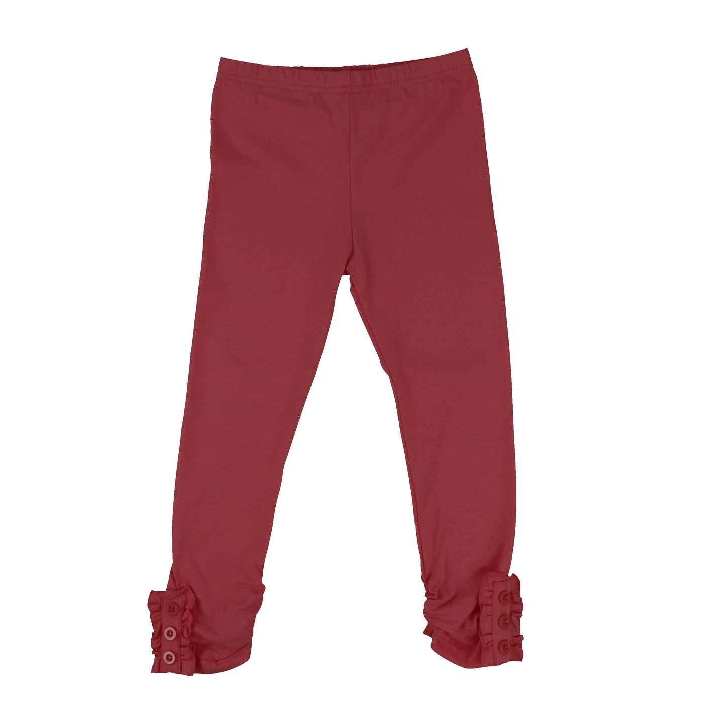 Girls Button Ruffle Pants