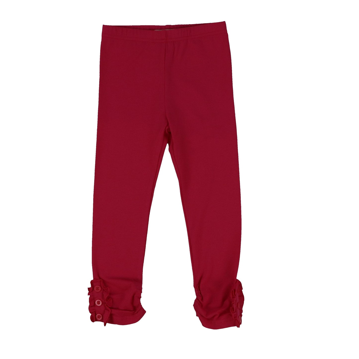 Girls Button Ruffle Pants
