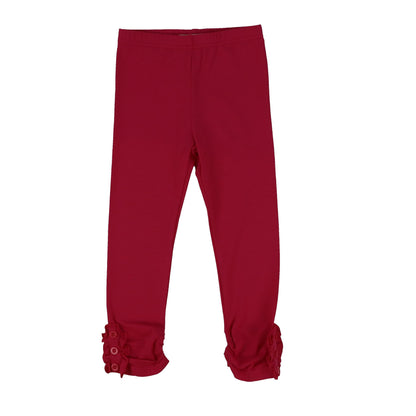 Girls Button Ruffle Pants