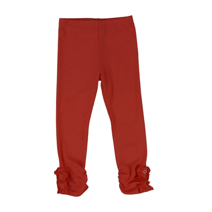 Girls Button Ruffle Pants