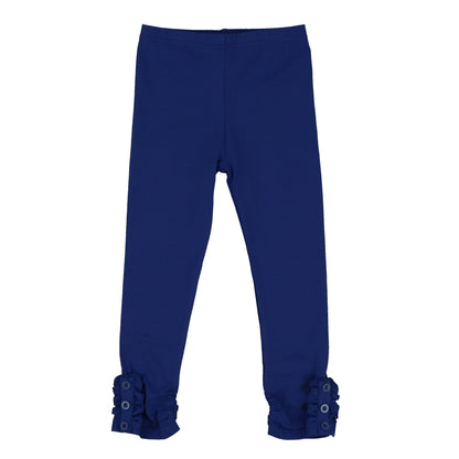 Girls Button Ruffle Pants