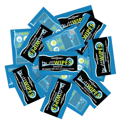 Buttwipes Singles - Individually Wrapped Flushable Wipes (select quantity)