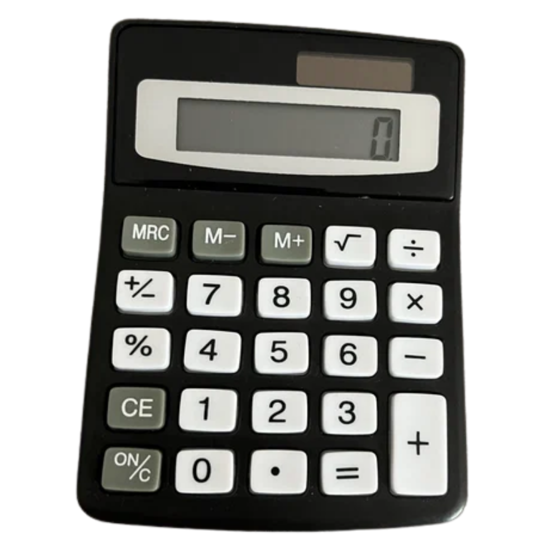 Calculadora Solar Compacta (Funciones básicas, 12 dígitos)