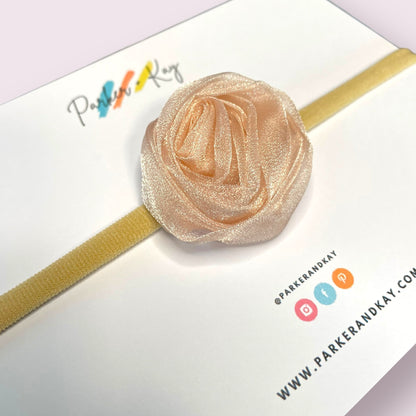 Shimmering Rose Headband