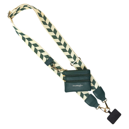 Clip & Go Strap w/Zippered Pouch Chevron