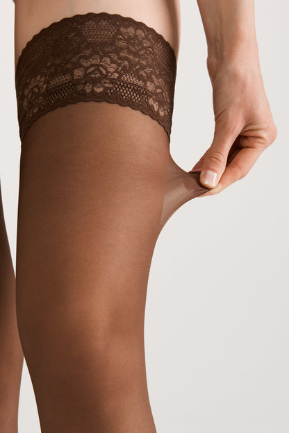 Stockings Conte Class 20 Den - Silicone Lace Top