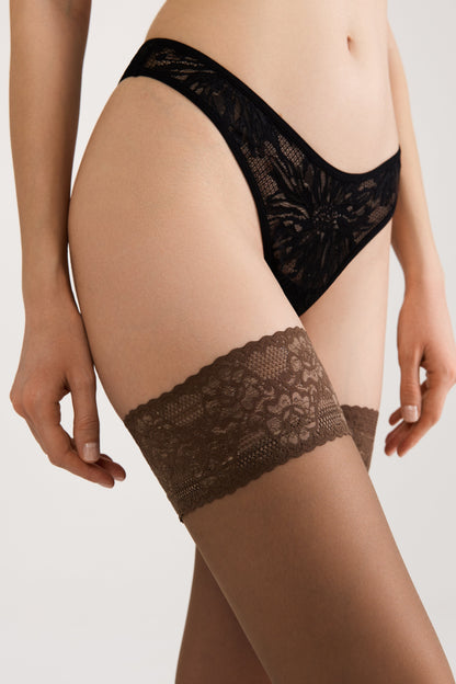 Stockings Conte Class 20 Den - Silicone Lace Top