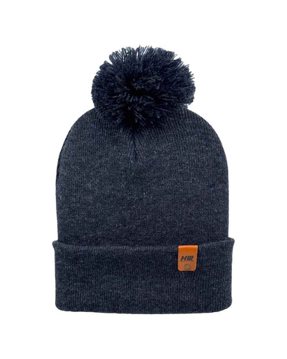 Classic Cuffed Pom Pom Beanie, Denim Blue