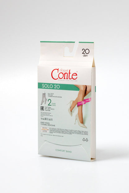 Knee Highs Conte Solo 20 Den (2 pairs)