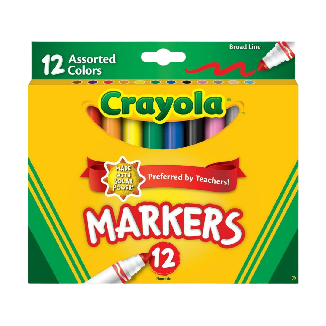 Crayola Broad Tip Markers (12 pack)