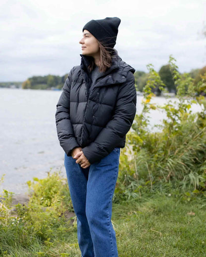 Classic Silent Cuffed Beanie, Midnight Black