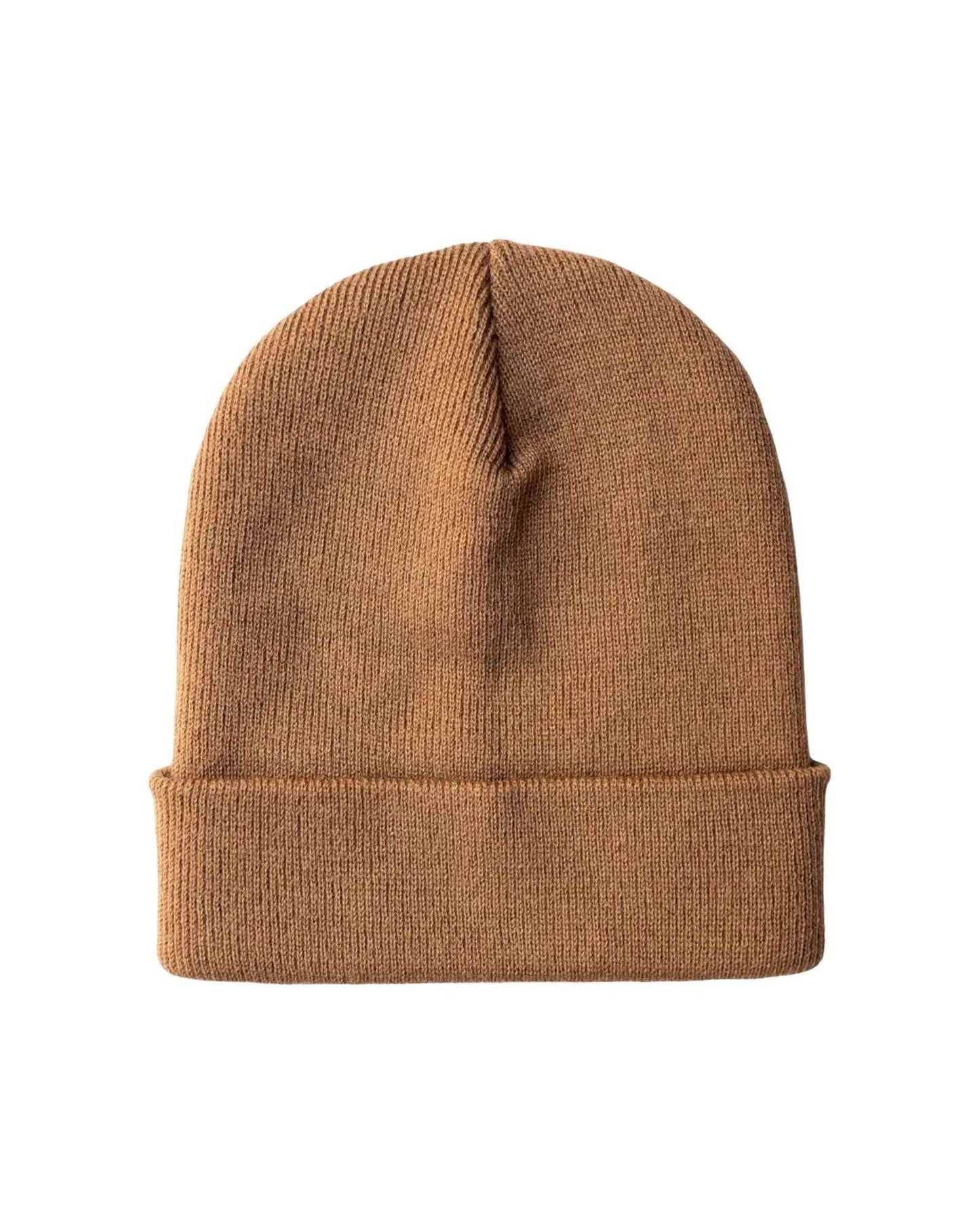 Classic Silent Cuffed Beanie, Camel Brown