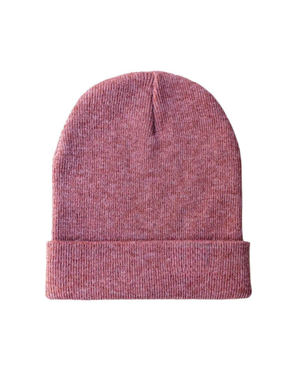 Classic Silent Cuffed Beanie, Rusty Burgundy