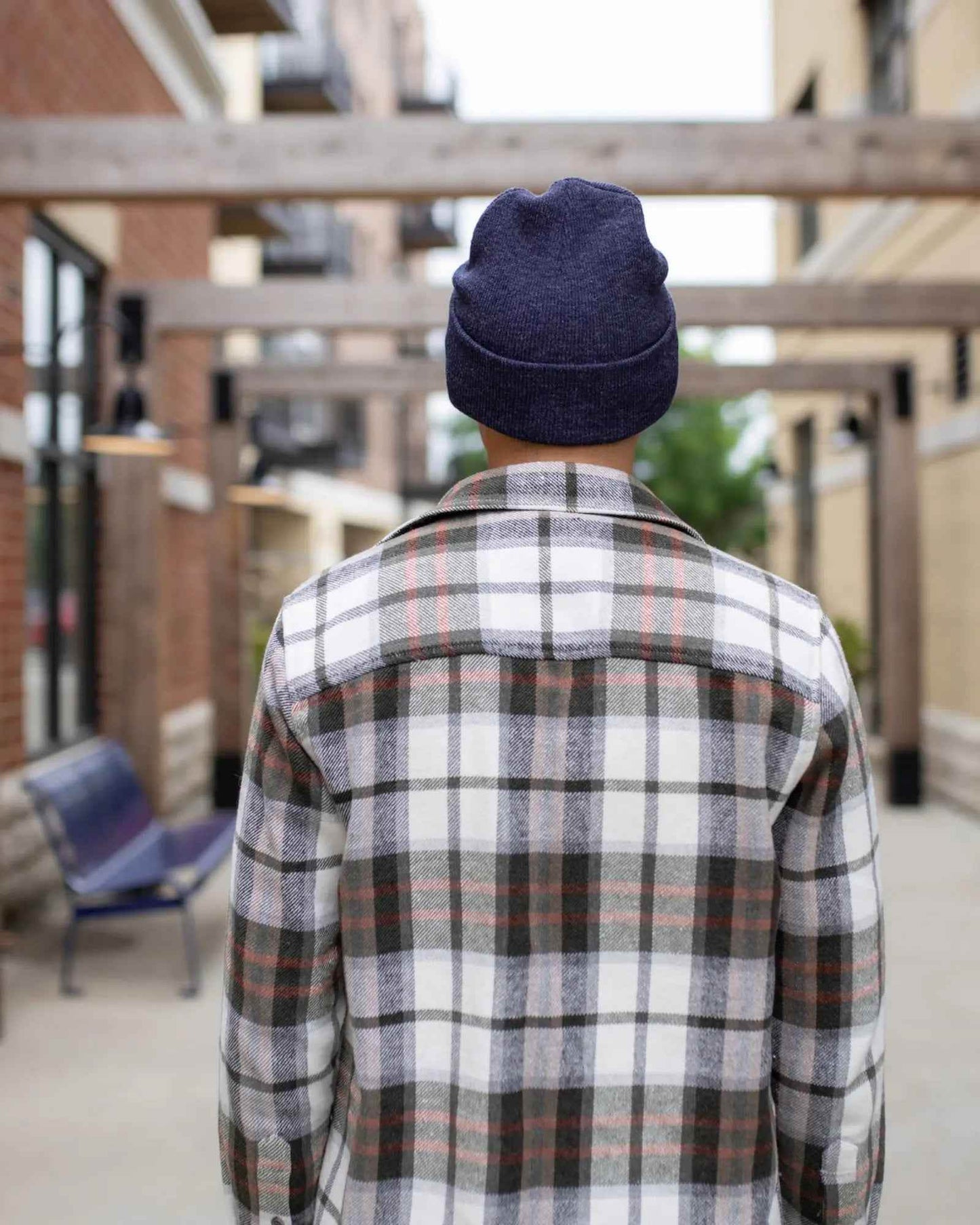 Classic Silent Cuffed Beanie, Denim Blue