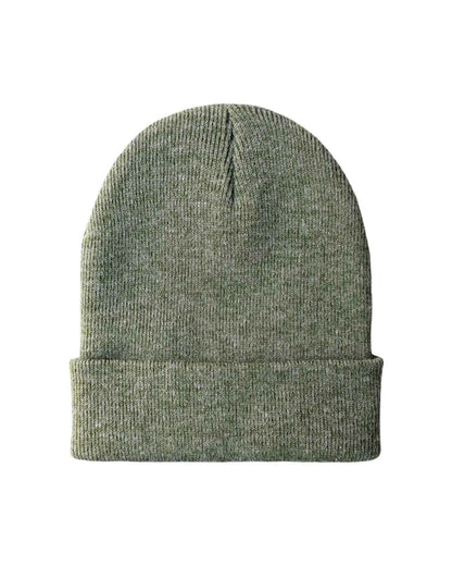Classic Silent Cuffed Beanie, Forest Green