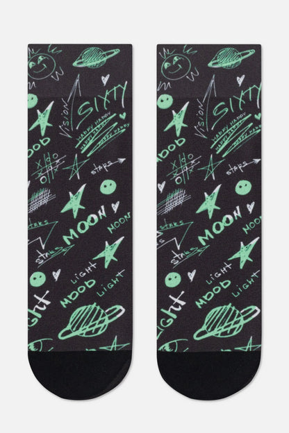 Dense Socks Conte Fantasy 913 - Moon Pattern