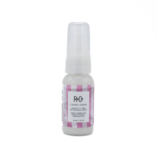 R+Co Candy Stripe Protect + Prep Detangling Spray 1oz - New