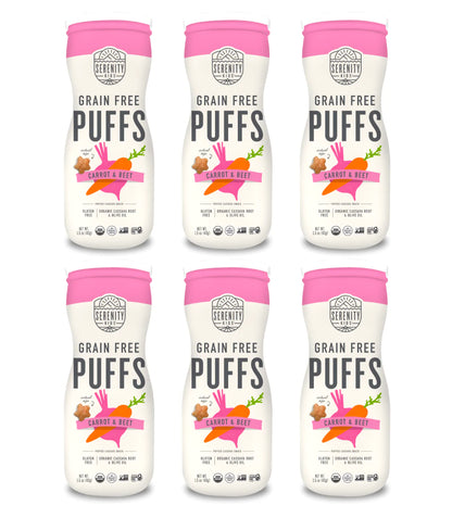 Serenity Kids Puff Crt Beet Veg, Pack of 6 - 1.5 Oz