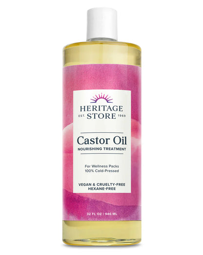 Heritage Products Castor Oil (32 oz) - Hexane-Free