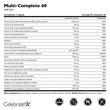 Multi-Complete 60 Bariatric Multivitamin with Iron
