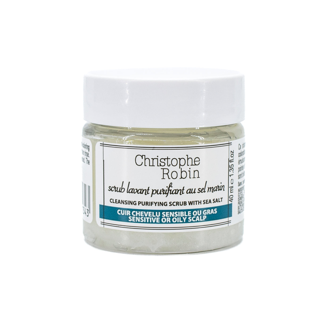 Christophe Robin Cleansing Purifying Scrub with Sea Salt 1.3oz - New