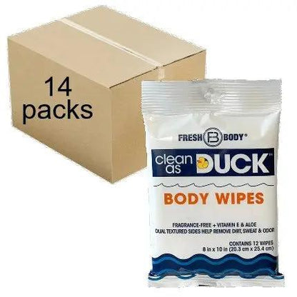 Clean As Duck Body Wipes 12ct (all quantity)