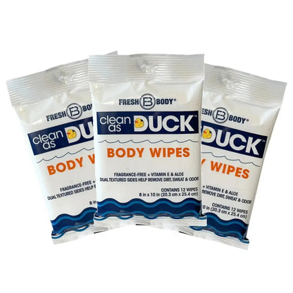 Clean As Duck Body Wipes 12ct (all quantity)