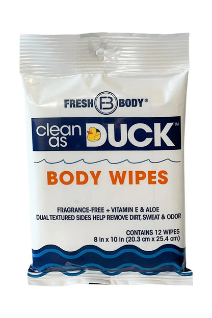 Clean As Duck Body Wipes 12ct (all quantity)