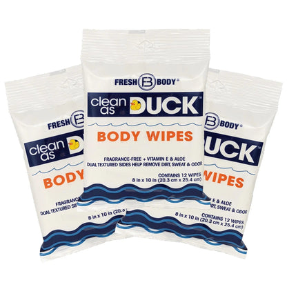 Clean As Duck Body Wipes 12ct (all quantity)