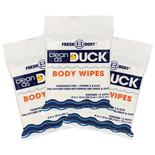 Clean As Duck Body Wipes 12ct (all quantity)