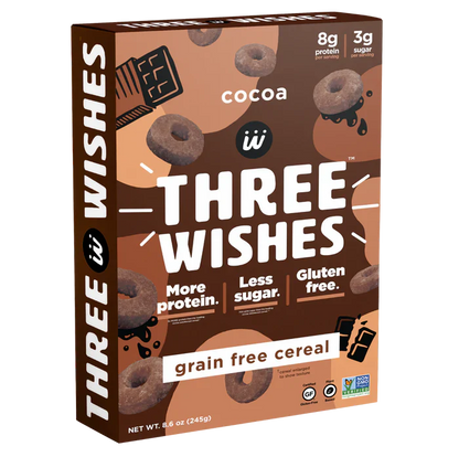 Three Wishes Cereal Cocoa Chocolat Gluten Free (Pack of 6 - 8.6 Oz)