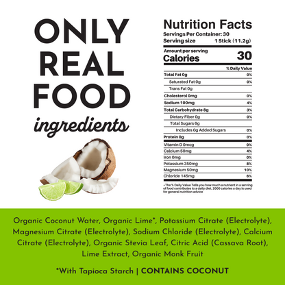 Coconut Lime Electrolytes Stick