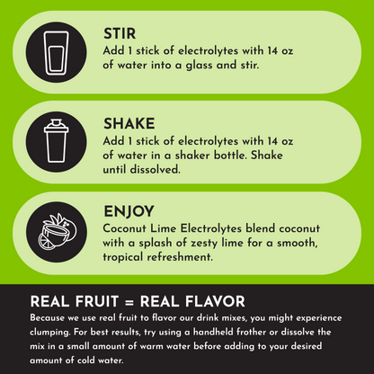 Coconut Lime Electrolytes Stick