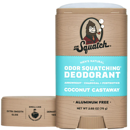 DR. SQUATCH Coconut Castaway Natural Deodorant