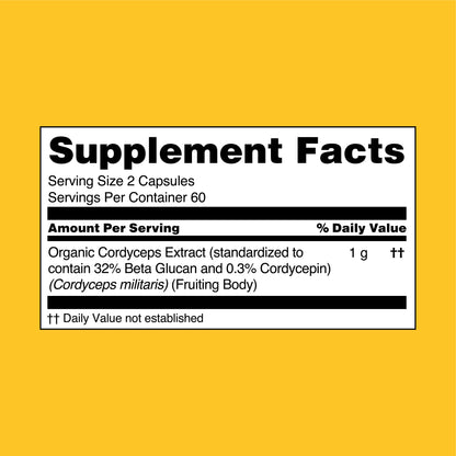 Cordyceps Mushroom Extract Capsules