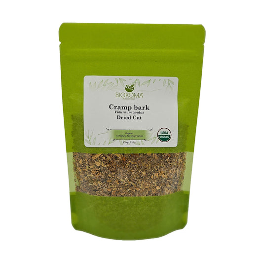 Cramp Bark (Viburnum opulus) Organic Dried Cut 100g 3.55 oz