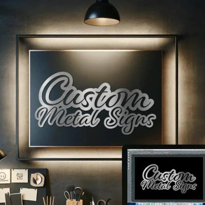 Custom Metal Sign - Personalized, Made-to-Order Steel Cut Design