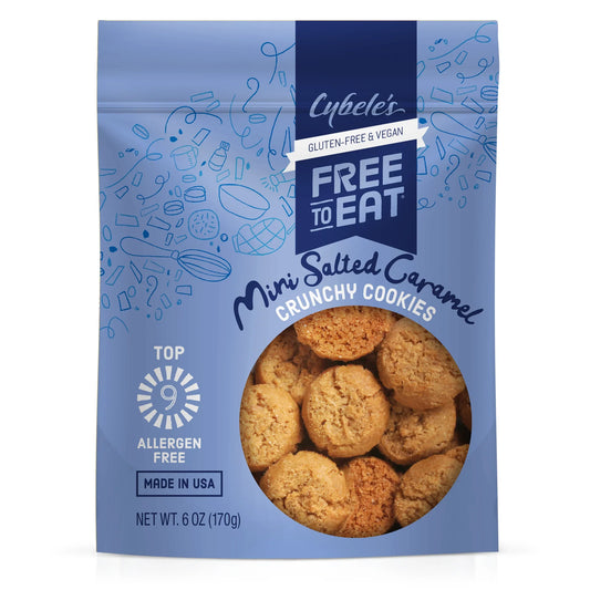 Cybele's Free To Eat - Mini Salted Caramel Cookies, 6 oz (Pack of 6) - Gluten-Free Kosher