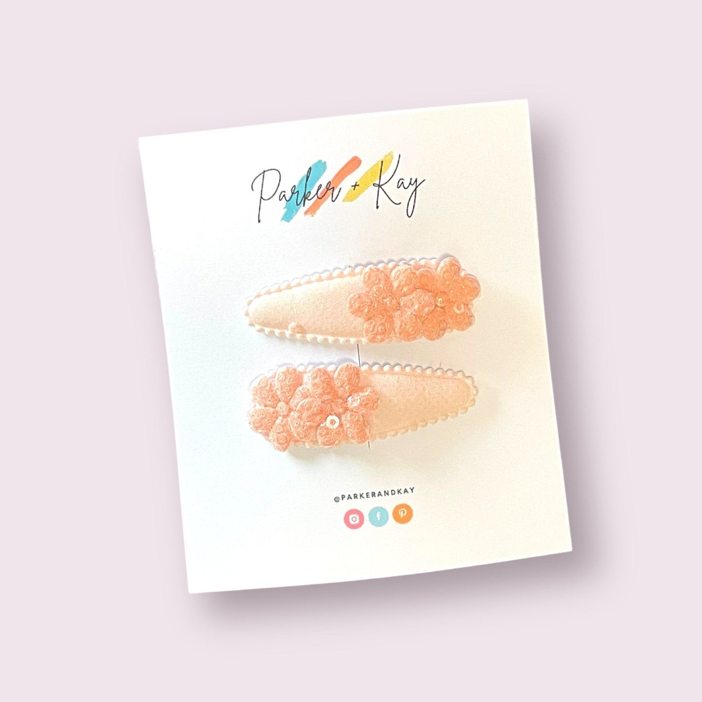 Sparkling Bloom Snap Clips