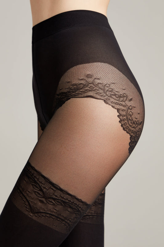 Fantasy Tights Conte Delight - Lace Panties Stockings Imitation