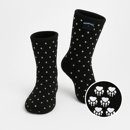 Kids' Nonskid Fleece Socks - Domino