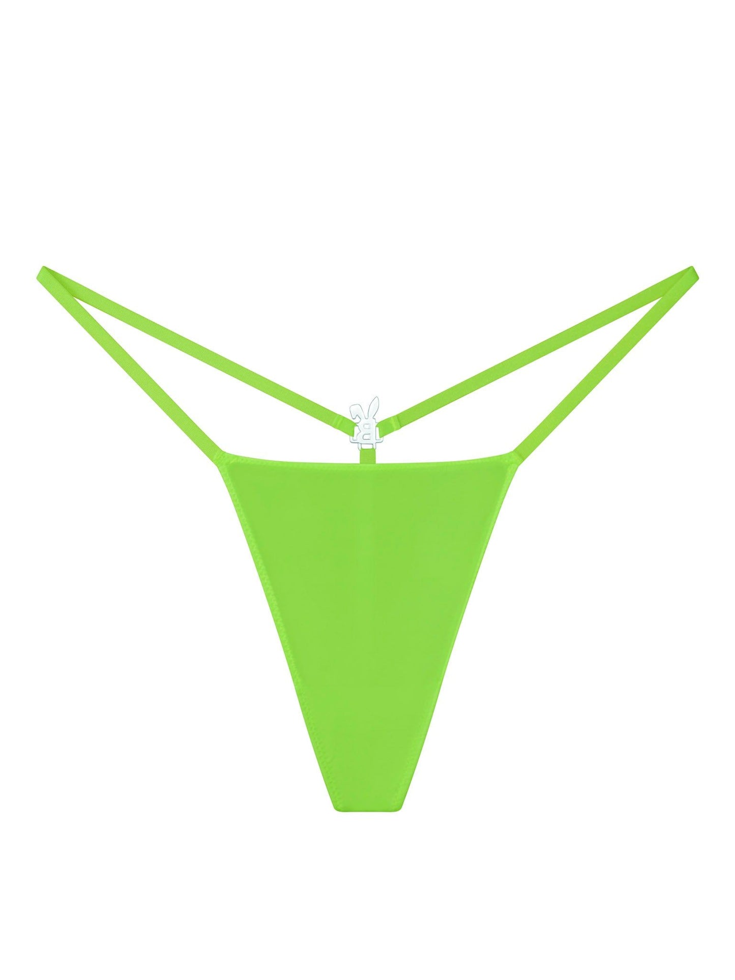 ICED OUT G-STRING IN NEON GREEN