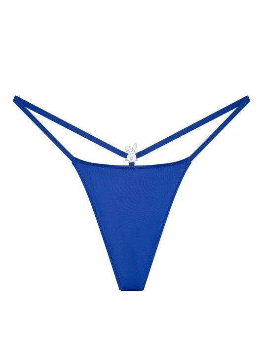 ICED OUT G-STRING IN ROYAL BLUE