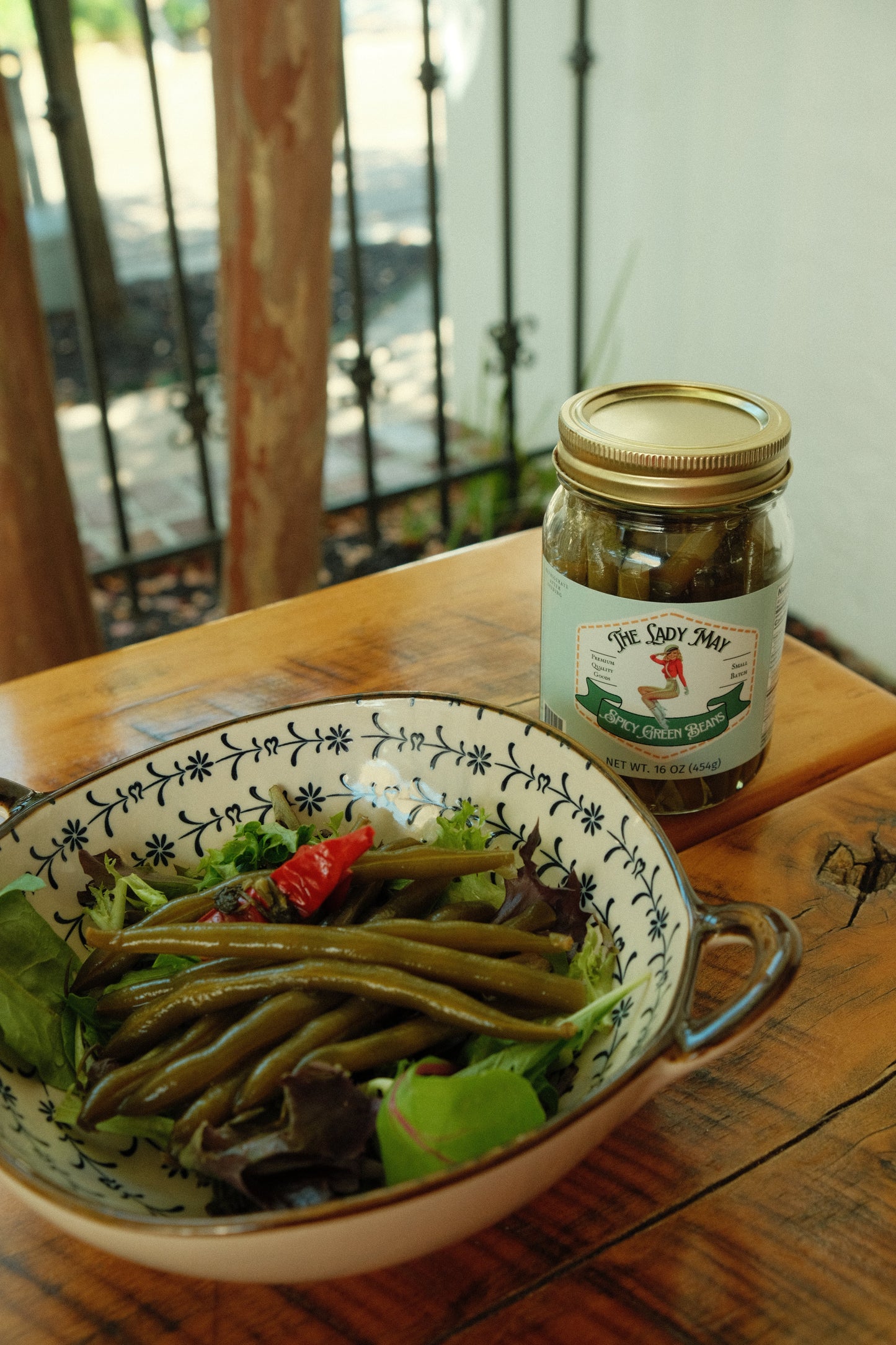 Spicy Pickled Snap Beans